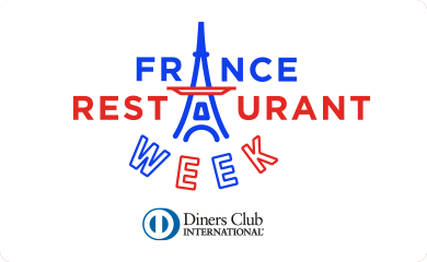 Diners Club International 75th Anniversary Thank You Message with World Central Kitchen Logo.