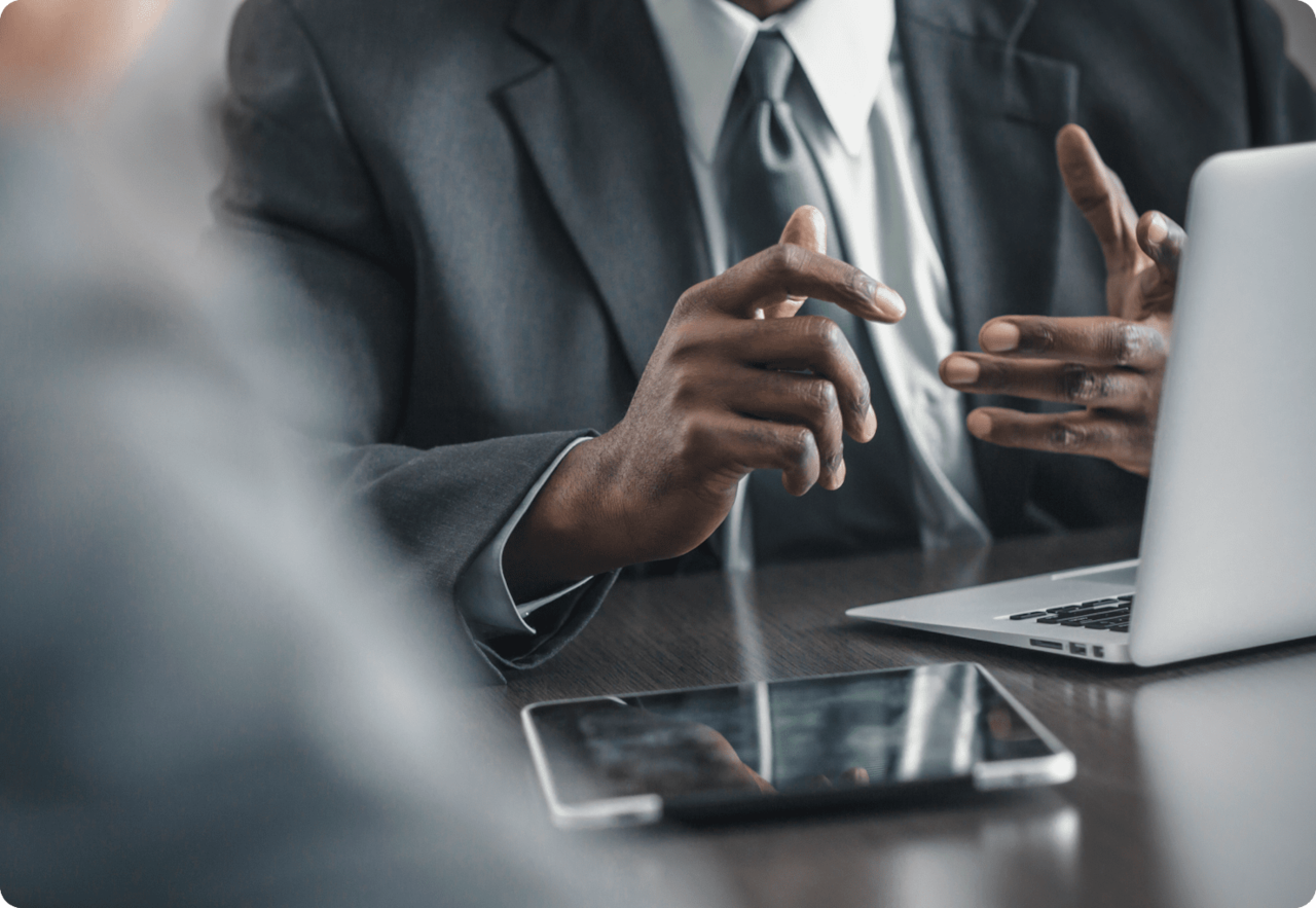 man analyzing expenses and invoices